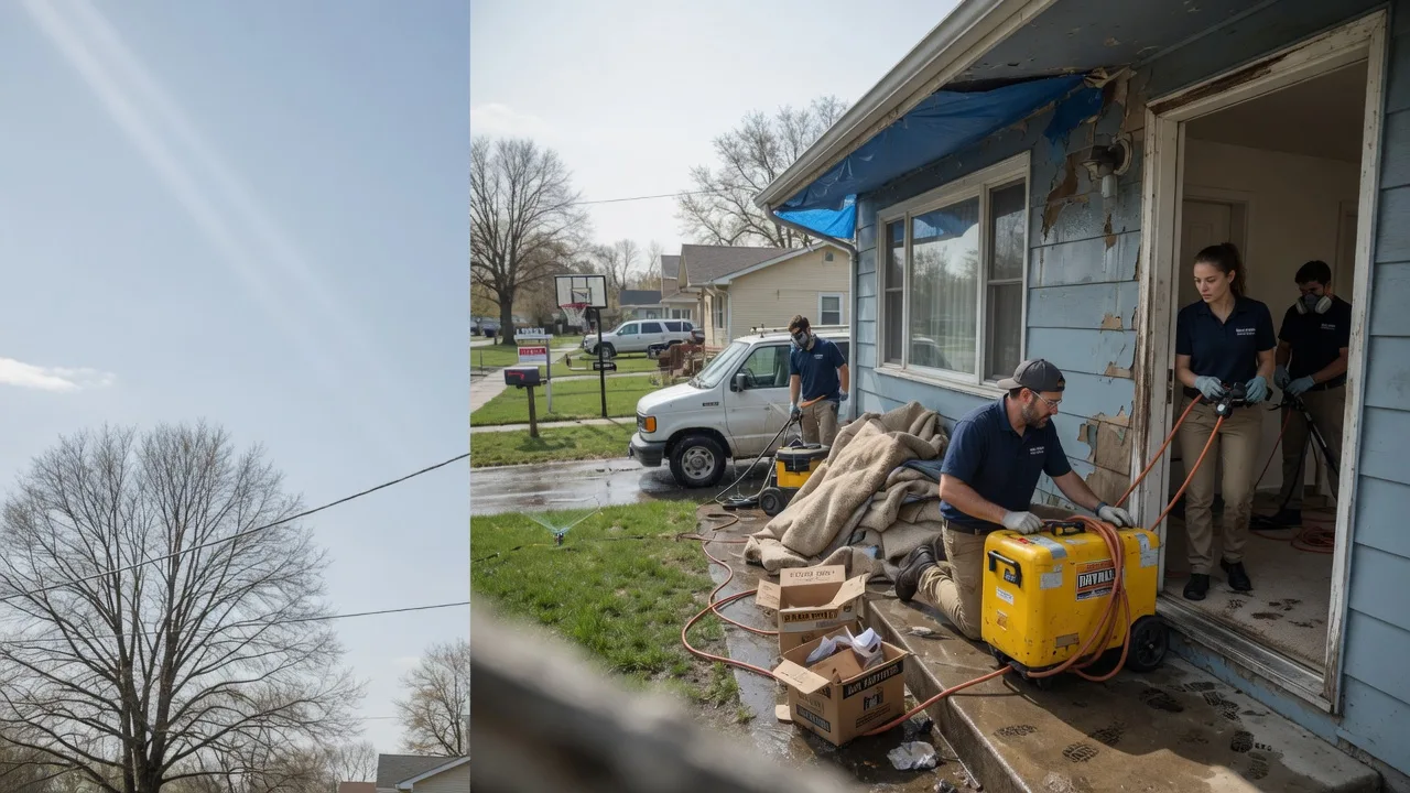 Basement Flood Cleanup in Brimfield, IL near me